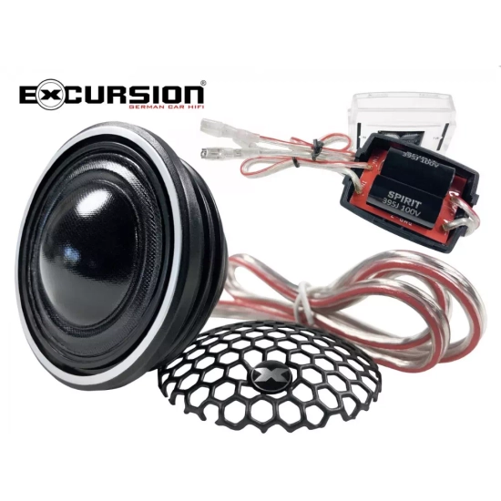 Excursion PX-6C  2-drożny zestaw głośnikowy SQ: 2 tweetery 26mm, 2 woofery 165mm, 4 zwrotnice pasywne - 2ohm, 120/300W, 88dB, 100-30000Hz, głębokość 6